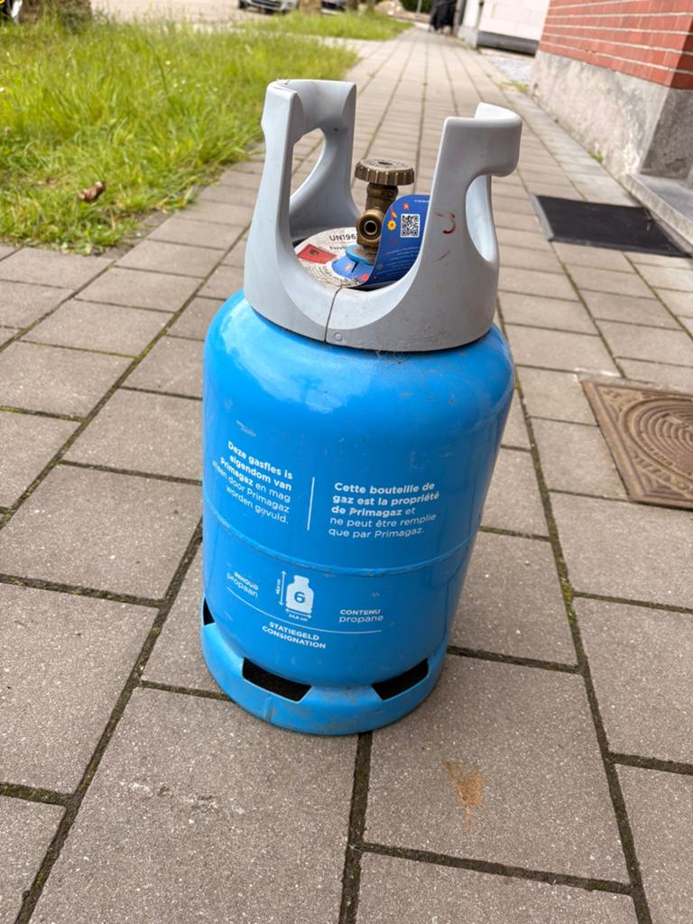 Gasfles, Ophalen, Gebruikt
