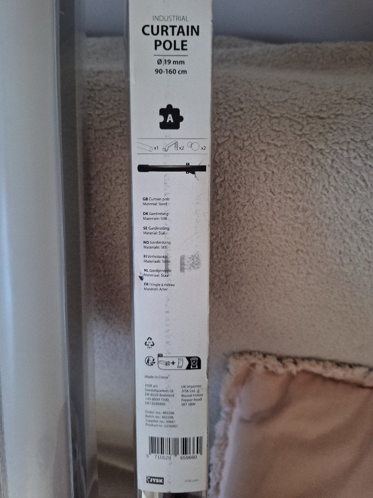 Tringle de rideau JYSK Curtain pole, Maison & Meubles, Neuf, Autres marques, Enlèvement, Rideau