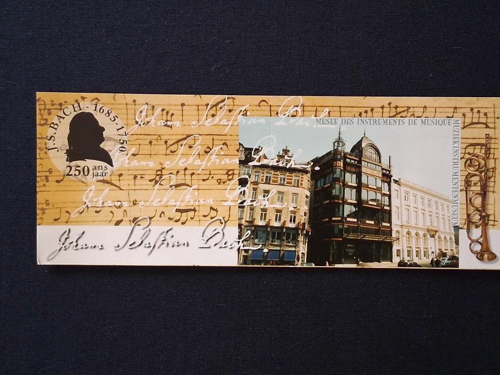 Feuillet Belgique 2000 - Musée des Instruments de Musique, Neuf, Non oblitéré, Autre, Enlèvement ou Envoi