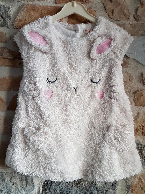 DU PAREIL AU MEME - Jolie robe visage -T.18 mois/80cm, Gebruikt, Meisje, Jurkje of Rokje, Ophalen of Verzenden