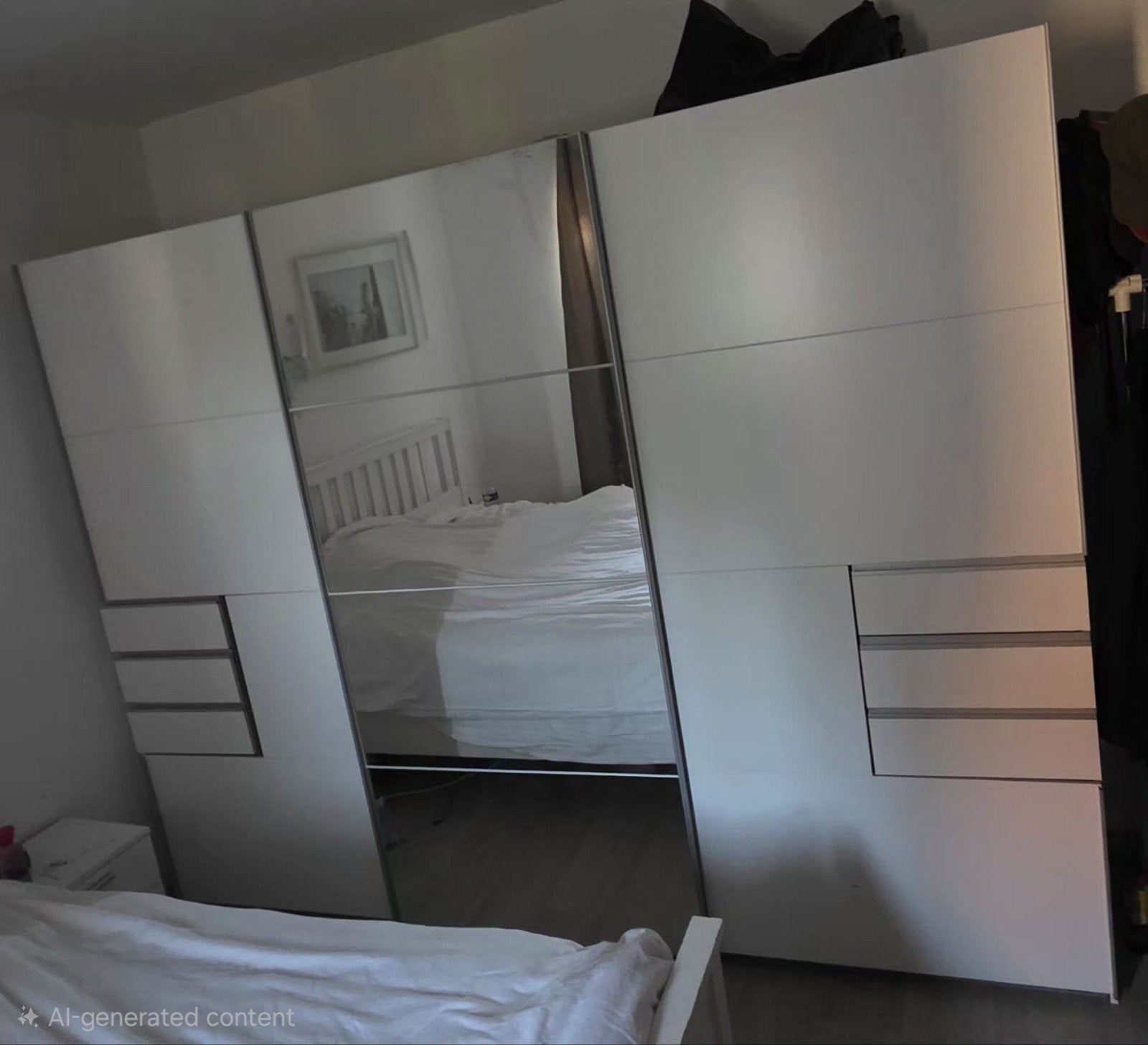 Meuble armoire coulissante avec miroirMeuble armoire couliss, Maison & Meubles, Enlèvement
