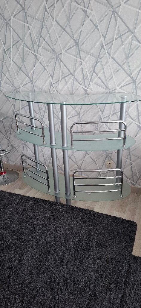 Bar meuble met glas, Huis en Inrichting, Barren, Ophalen, Zo goed als nieuw