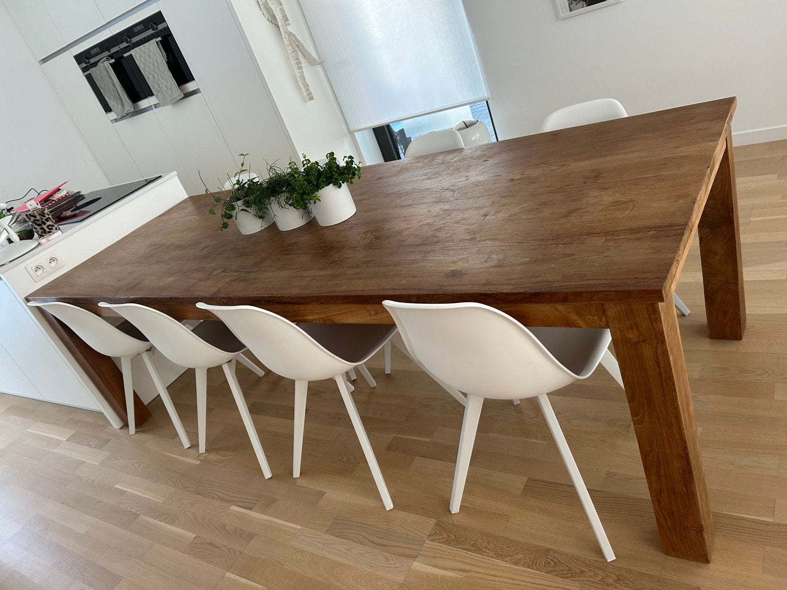 Eetkamer stoel wit, 8 st, zeer goede staat, Huis en Inrichting, Ophalen, Zo goed als nieuw