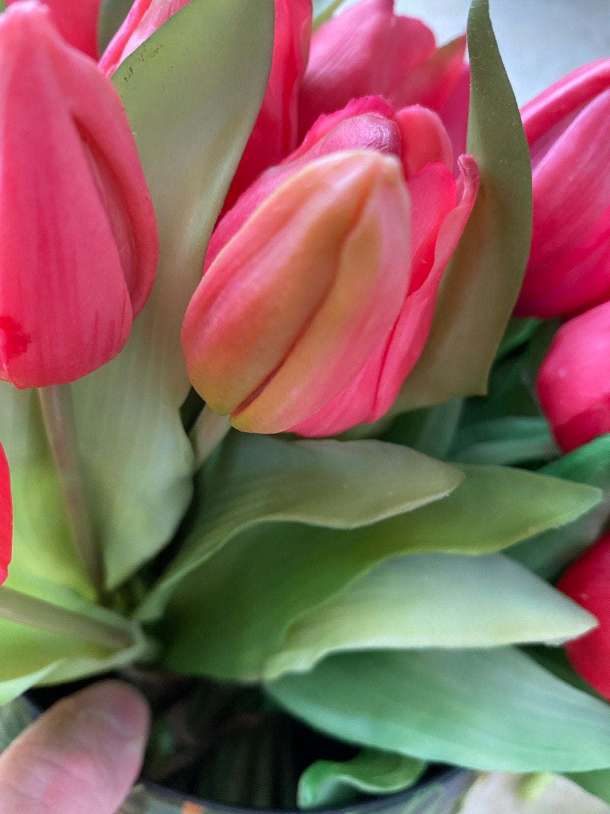 Kunstplant tulpen rood, Huis en Inrichting, Woonaccessoires | Kunstplanten en Kunstbloemen, Kunstplant, Rood, Verzenden