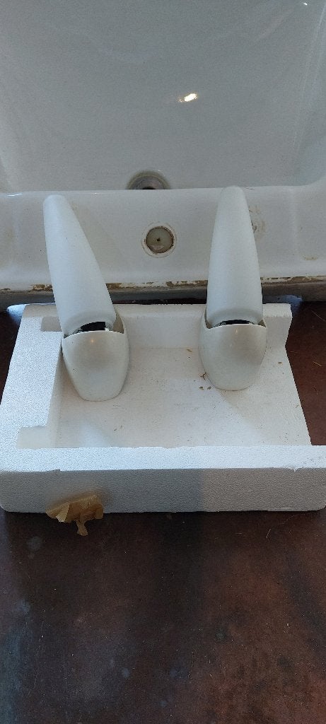 Ensemble lavabo sur pied - Vintage, Bricolage & Construction, Enlèvement, Utilisé, Lavabo