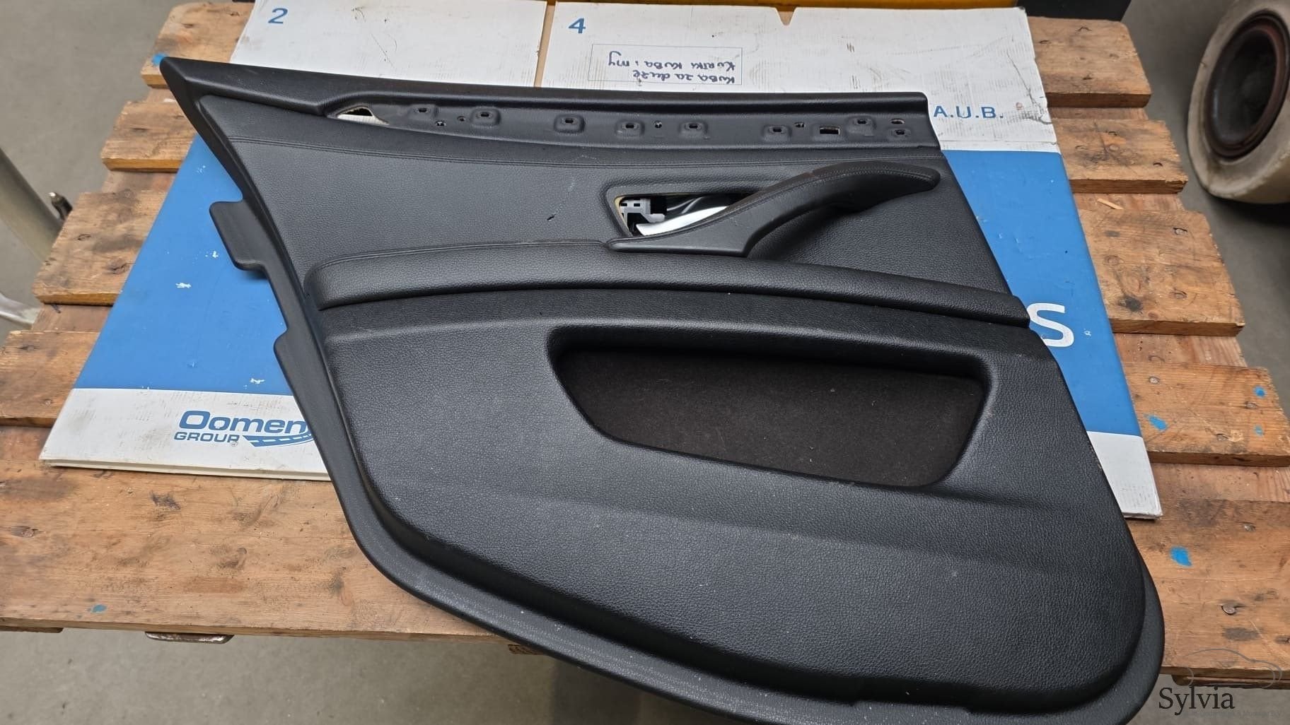 Deurpaneel leer zwart links achter BMW 5 serie F11 + LCI 514, Gebruikt, -, Deur, -