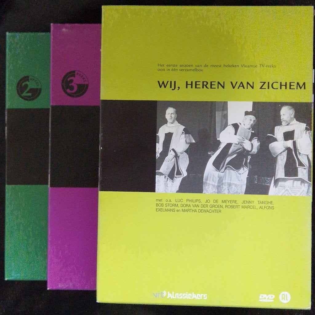 Wij Heren van Zichem - VRT - Volledig - 8 DVD reeks 1,2 & 3, Cd's en Dvd's, Ophalen, Seizoen 1, Extra's, Nederlands