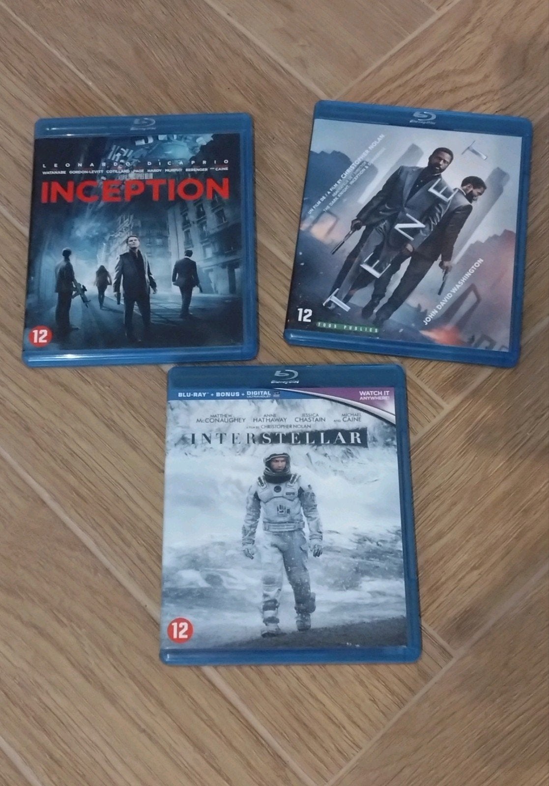 Chris Nolan - Inception, Interstellar en Tenet (blu-ray), Ophalen of Verzenden, Zo goed als nieuw, Blu-ray