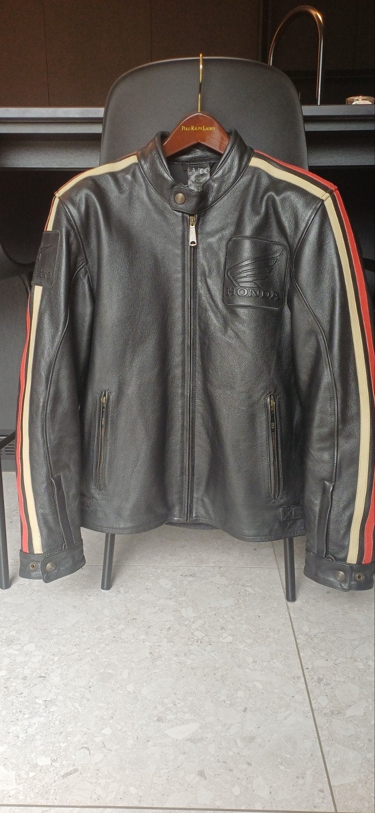 Blouson de moto en cuir Alpinestars Oscar Honda XL, Motos, Enlèvement