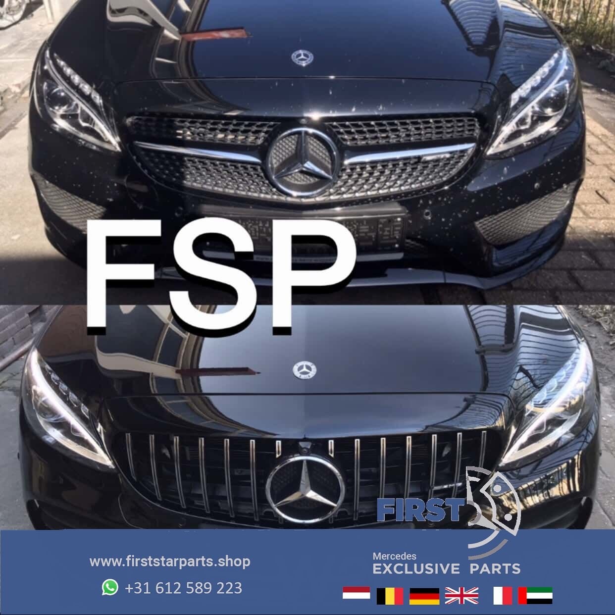 Mercedes C Klasse C43 AMG GT GRIL 2014-2022 PANAMERICANA GRI