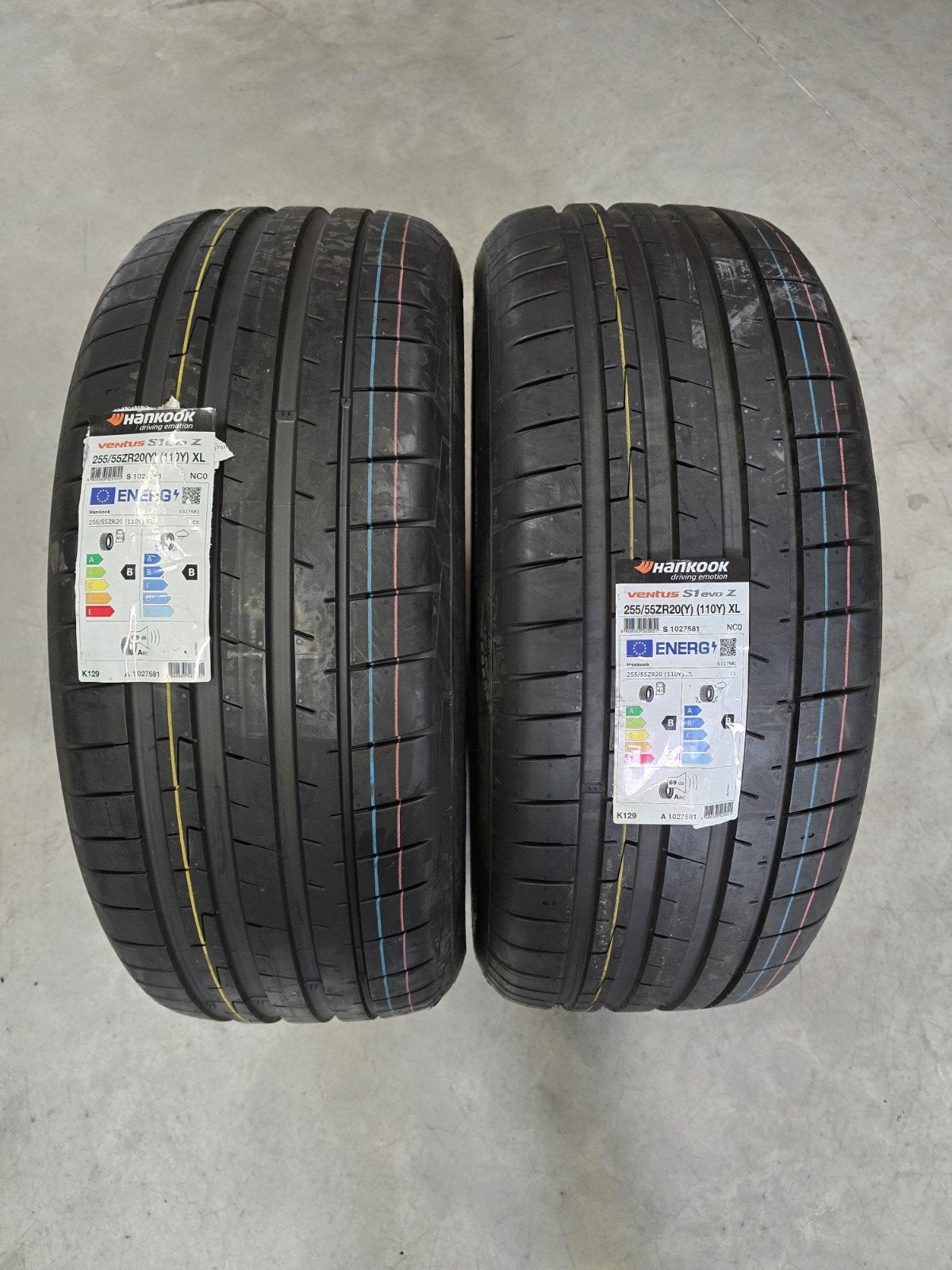2 pneus Hankook S1 Evo Z 255/55/20 Y XL neufs, Neuf, 255 mm, Véhicule de tourisme, Pneus été