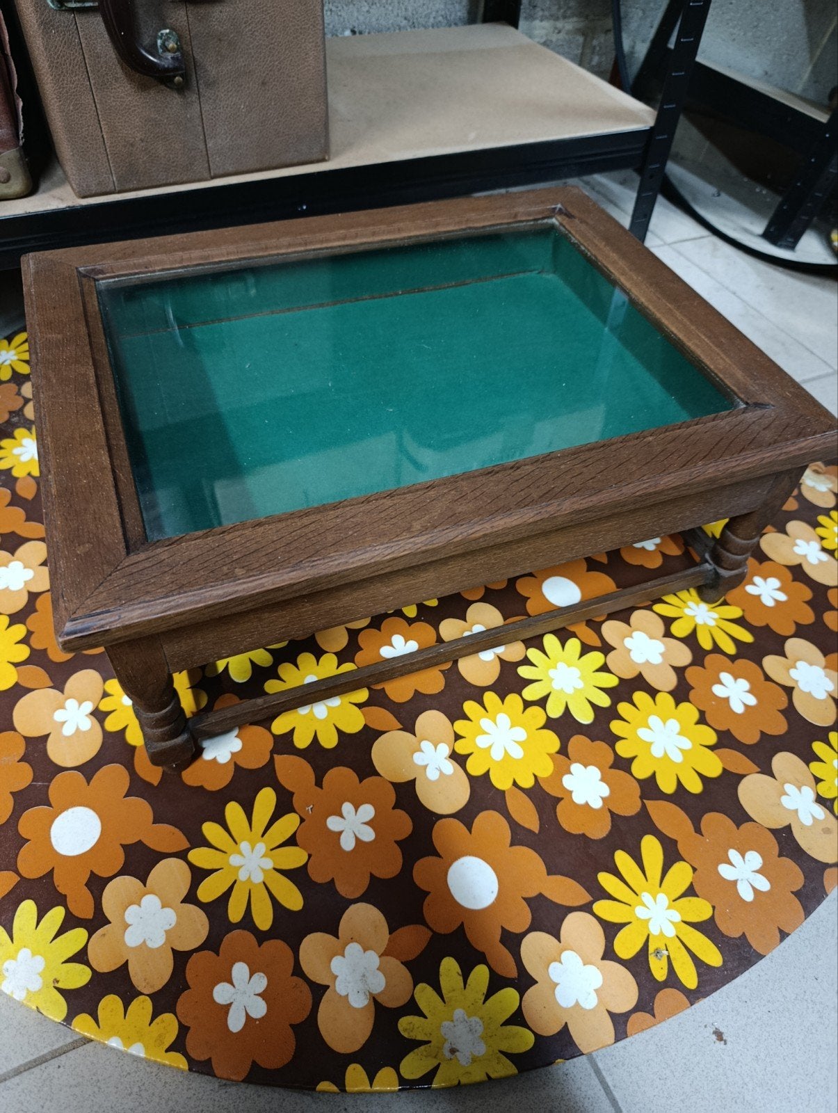 Magnifique petit meuble vitrine vintage, Enlèvement ou Envoi