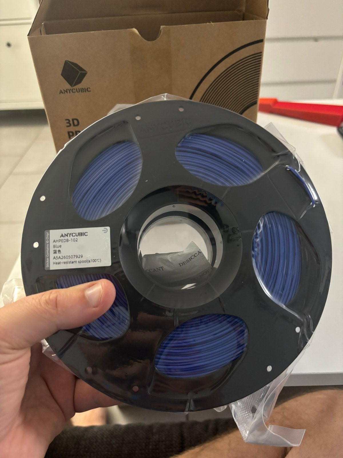 Bobine filament PETG Bleu Anycubic, Informatique & Logiciels, 3D Fournitures d'imprimante, Enlèvement ou Envoi, Comme neuf