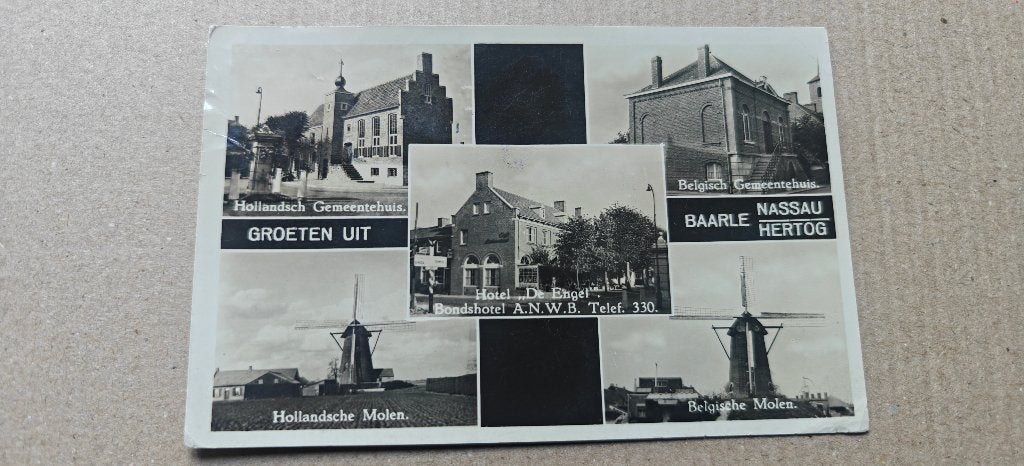 Baarle Hertog/Nassau groeten uit, Envoi, 1940 à 1960, Affranchie, Anvers