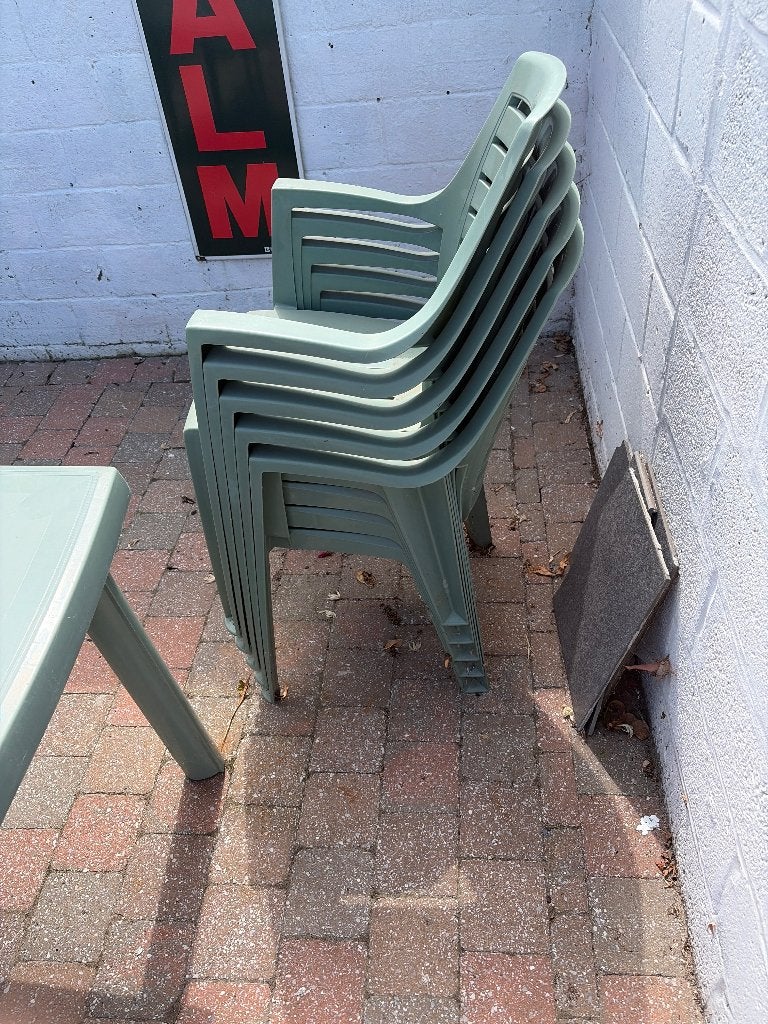 Tuinset, Jardin & Terrasse, Chaises de jardin, Enlèvement, Utilisé, Plastique, Empilable