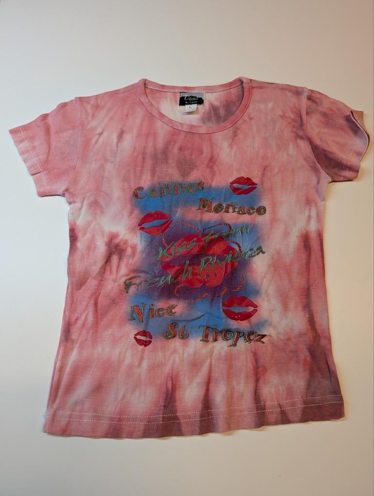 St-tropez rood t-shirt, Ophalen of Verzenden, Zo goed als nieuw, Meisje, Shirt of Longsleeve