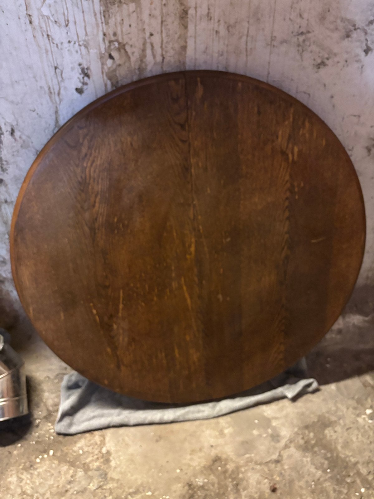 Ancienne table ronde en bois avec 2 rallonges – 105 cm, Antiquités & Art, Antiquités | Meubles | Tables, Enlèvement