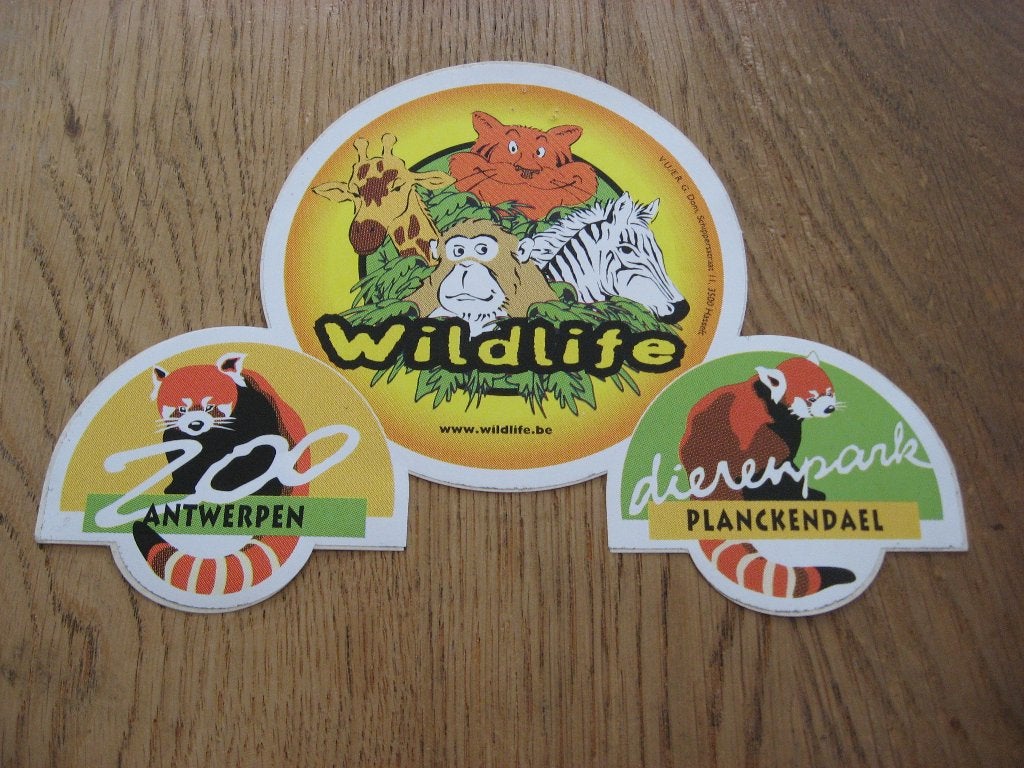 Sticker Wildlife Zoo Antwerpen dierenpark Planckendael, Enlèvement, Neuf, Animal et Nature