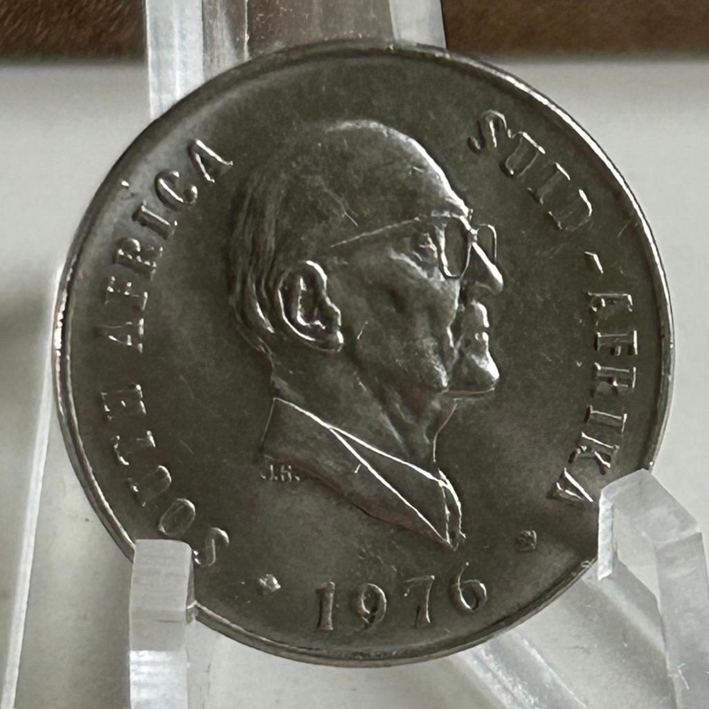 Zuid Africa 10 cent 1976 kwaliteit stempelglans, Postzegels en Munten, Munten | Afrika, Ophalen of Verzenden