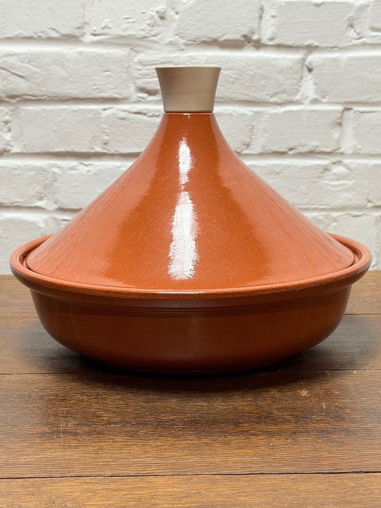 Mooie Geglazuurde Terracotta Tajine (Ø 28 cm), Huis en Inrichting, Keuken | Potten en Pannen, Tajine, Info@denekster.com, Nieuw