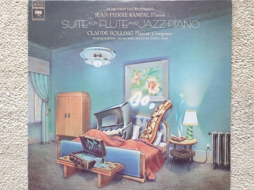 Jean-Pierre Rampal: Suite for flute and jazz piano - lp, Cd's en Dvd's, Vinyl | Jazz en Blues, Ophalen of Verzenden, Zo goed als nieuw