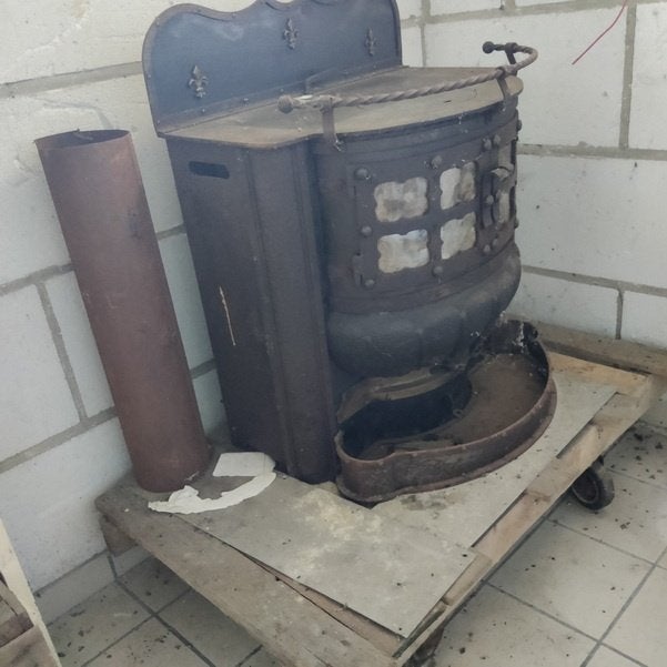 Kolen kachel, Huis en Inrichting, Ophalen, Gebruikt, Vrijstaand, Hout