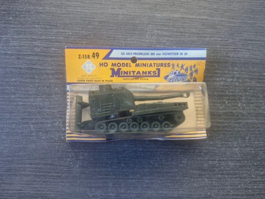 Roco Minitanks HO/OO US Self Propelled 203mm Howitzer M55, Overige merken, Nieuw, Ophalen of Verzenden, Tank