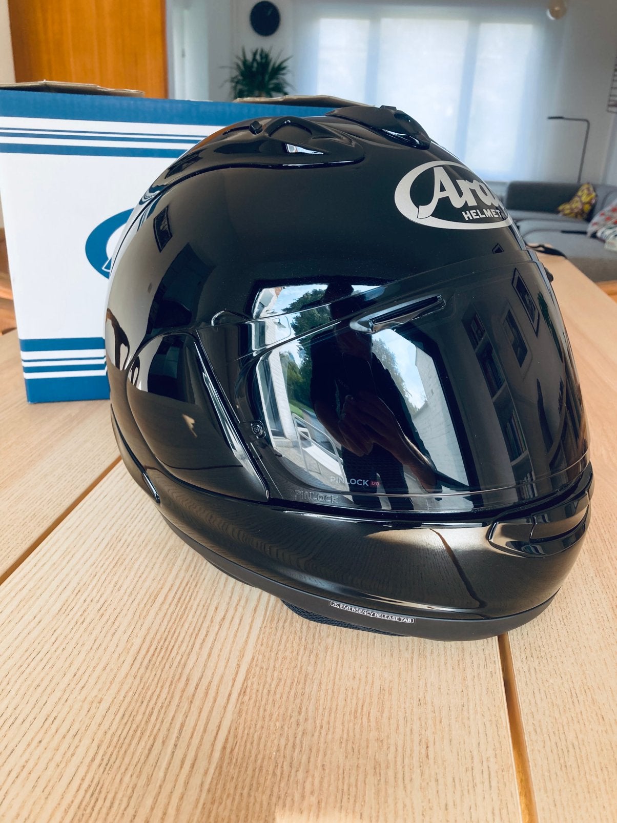 Arai RX-7V EVO black diamond (M), Ophalen, Tweedehands, M, Arai