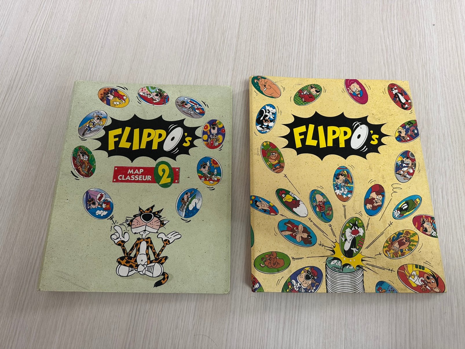 2x Vintage Smiths Flippo’s mappen België – 162 Flippo’s, Ophalen of Verzenden, Looney Tunes, Verzameling