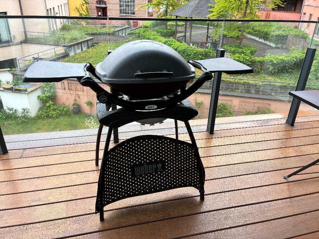 Weber Q2400 elektrische barbecue met standaard, Ophalen, Gebruikt, Weber