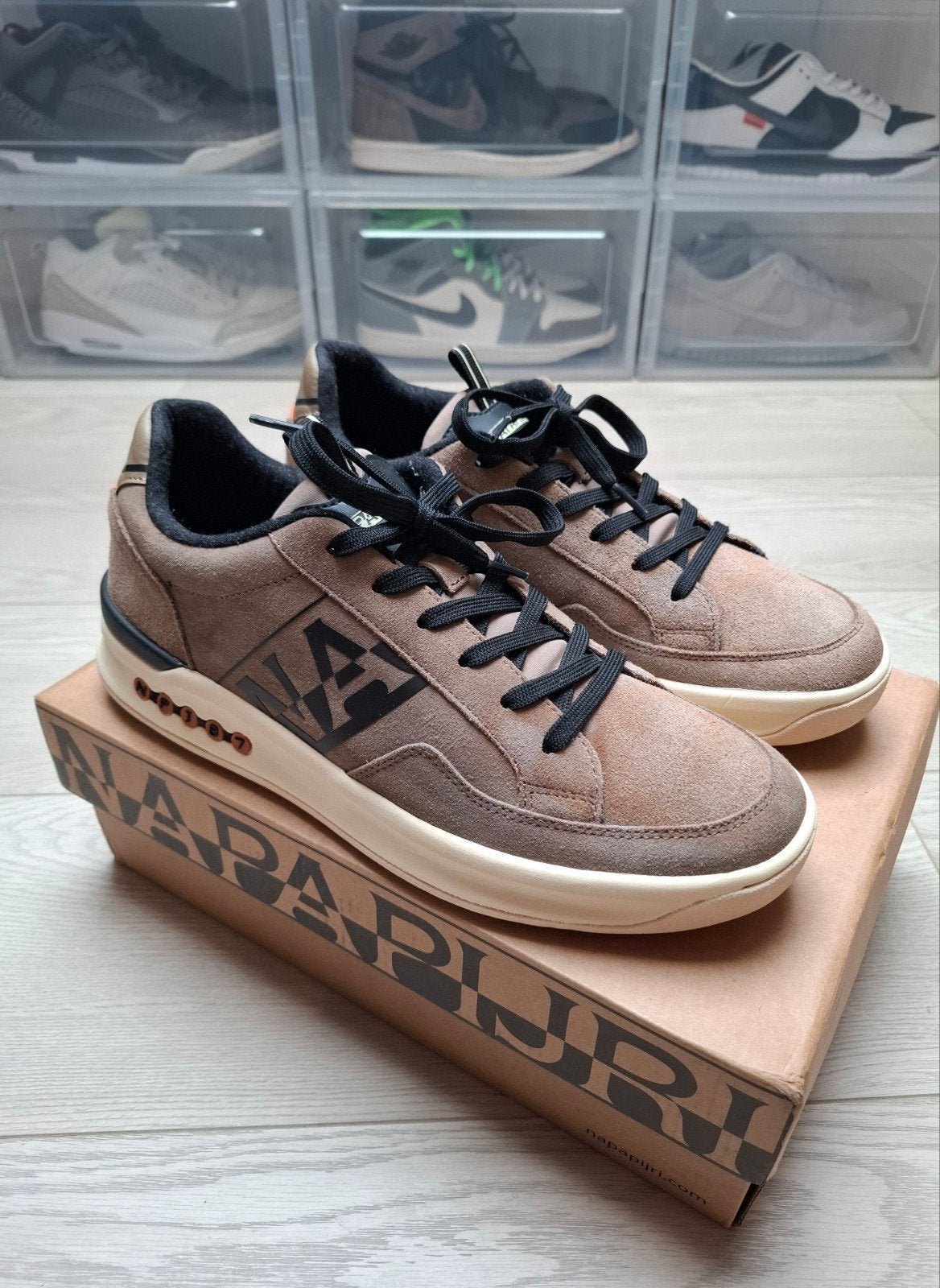 Sneakers Napapijri Floden taille 44 — Brown Tobacco, Vêtements | Hommes, Enlèvement ou Envoi, Comme neuf, Brun, Napapijri