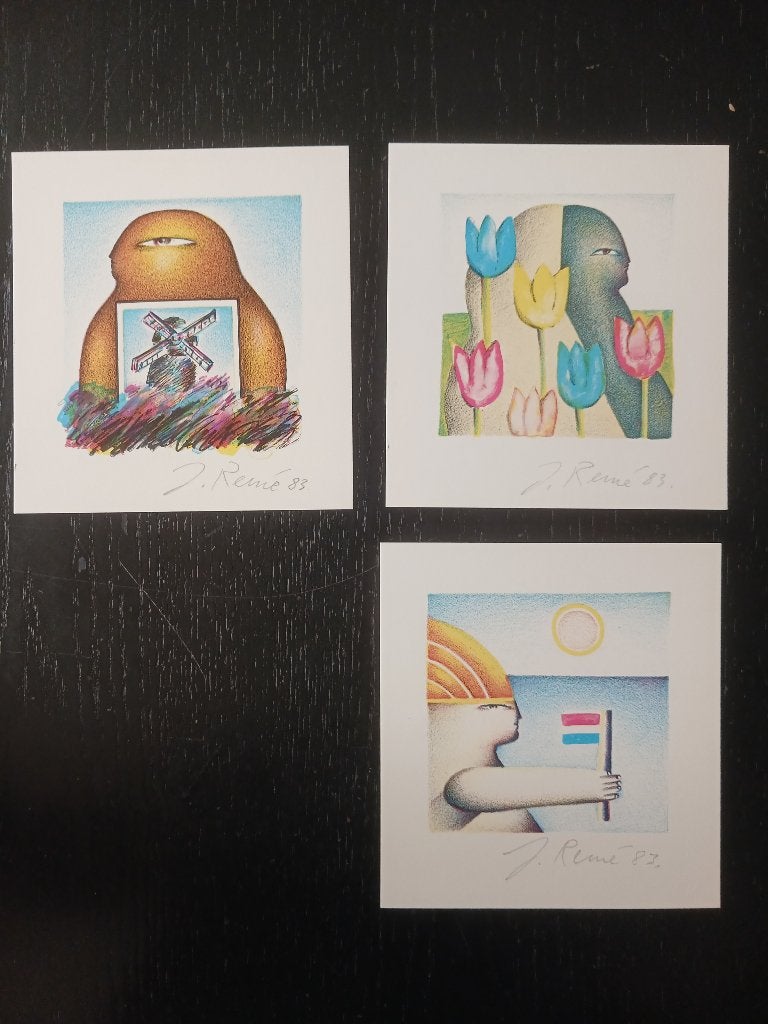 Jörg Remé, Antiek en Kunst, Gesigneerd, Ophalen of Verzenden