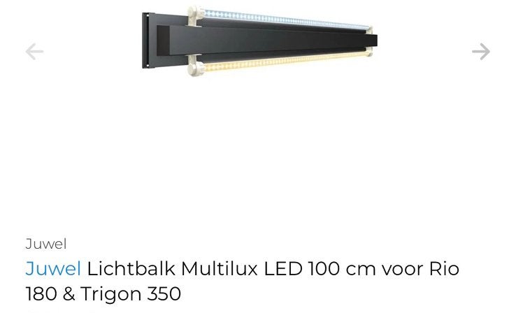 Juwel Lichtbalk Rio 180, Vis, Zoetwatervis