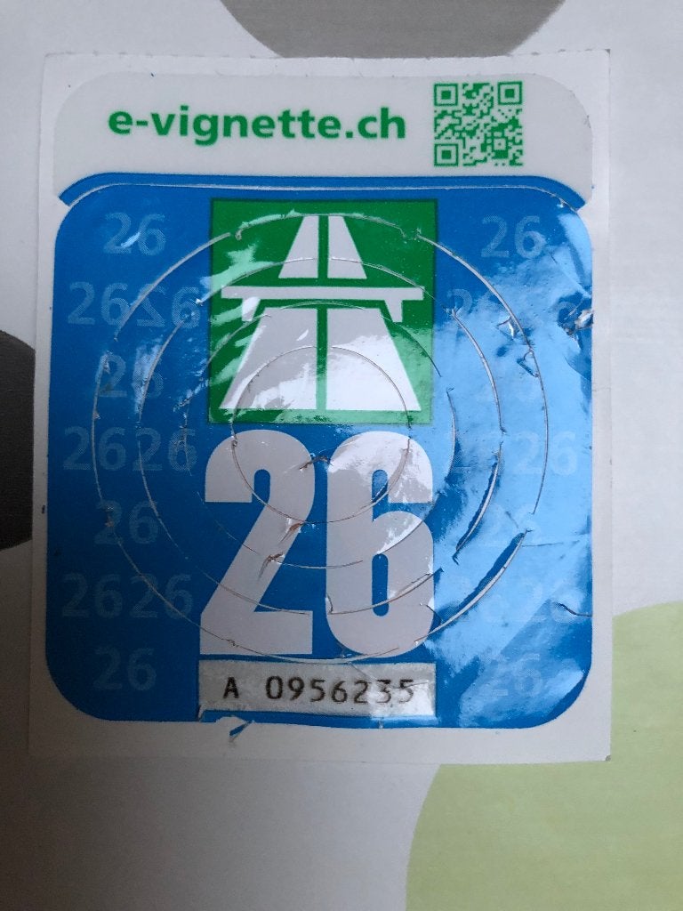 Wegenvignet voor Zwitserland