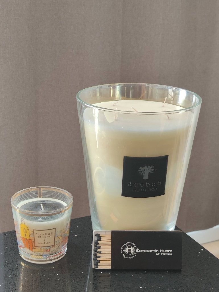 Bougie Baobab Collection, Autres marques, Beige, Comme neuf, Verre