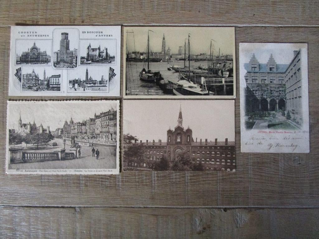 oude postkaarten Antwerpen, Enlèvement ou Envoi, 1920 à 1940, Affranchie, Anvers