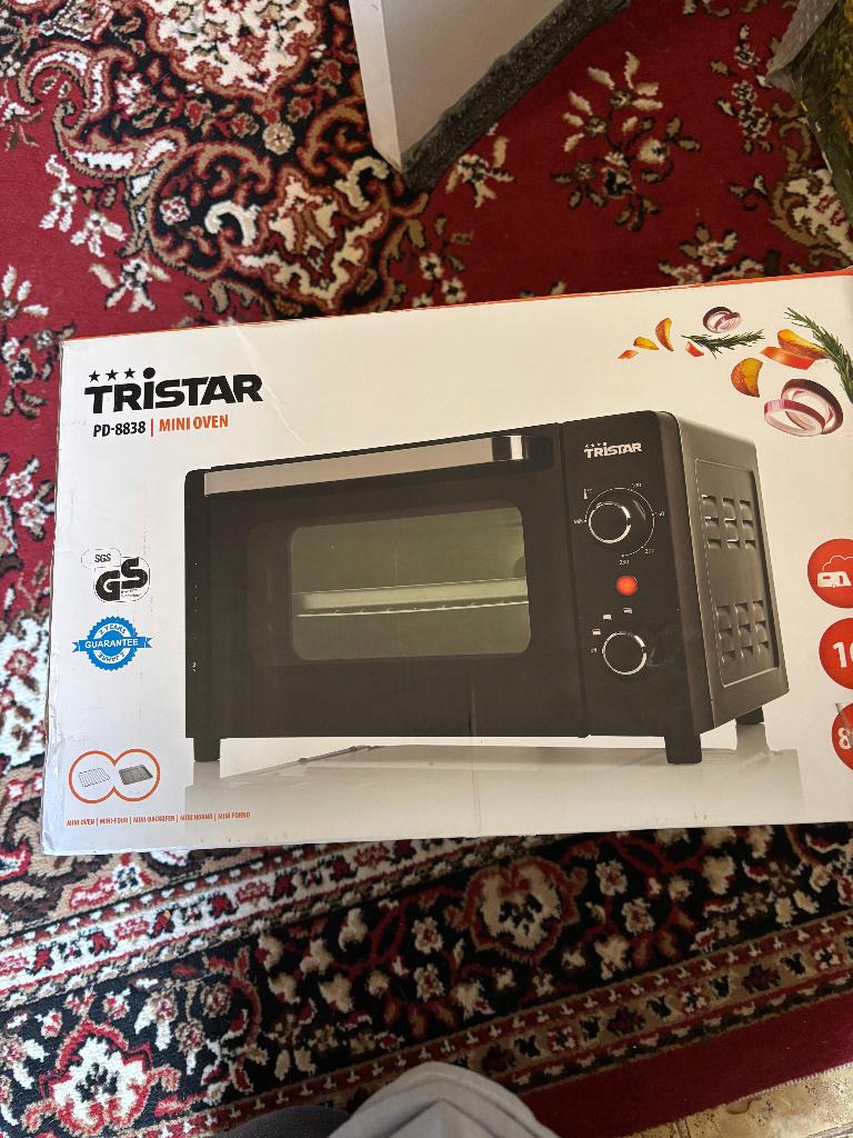 TriStar Mini Oven 800watt, Ophalen, Minder dan 45 cm, Oven, Nieuw