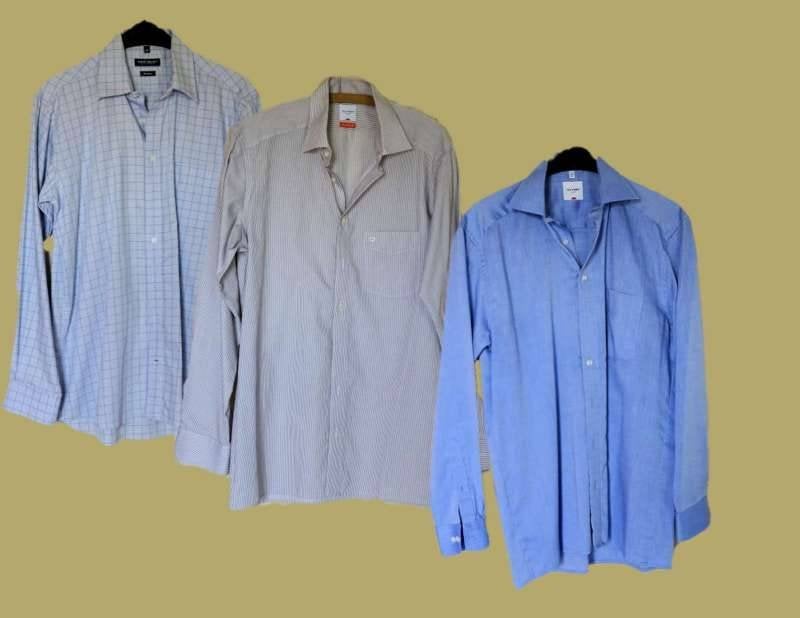 Lot de 3 chemises homme M, Enlèvement, Porté, Tour de cou 39/40 (M)