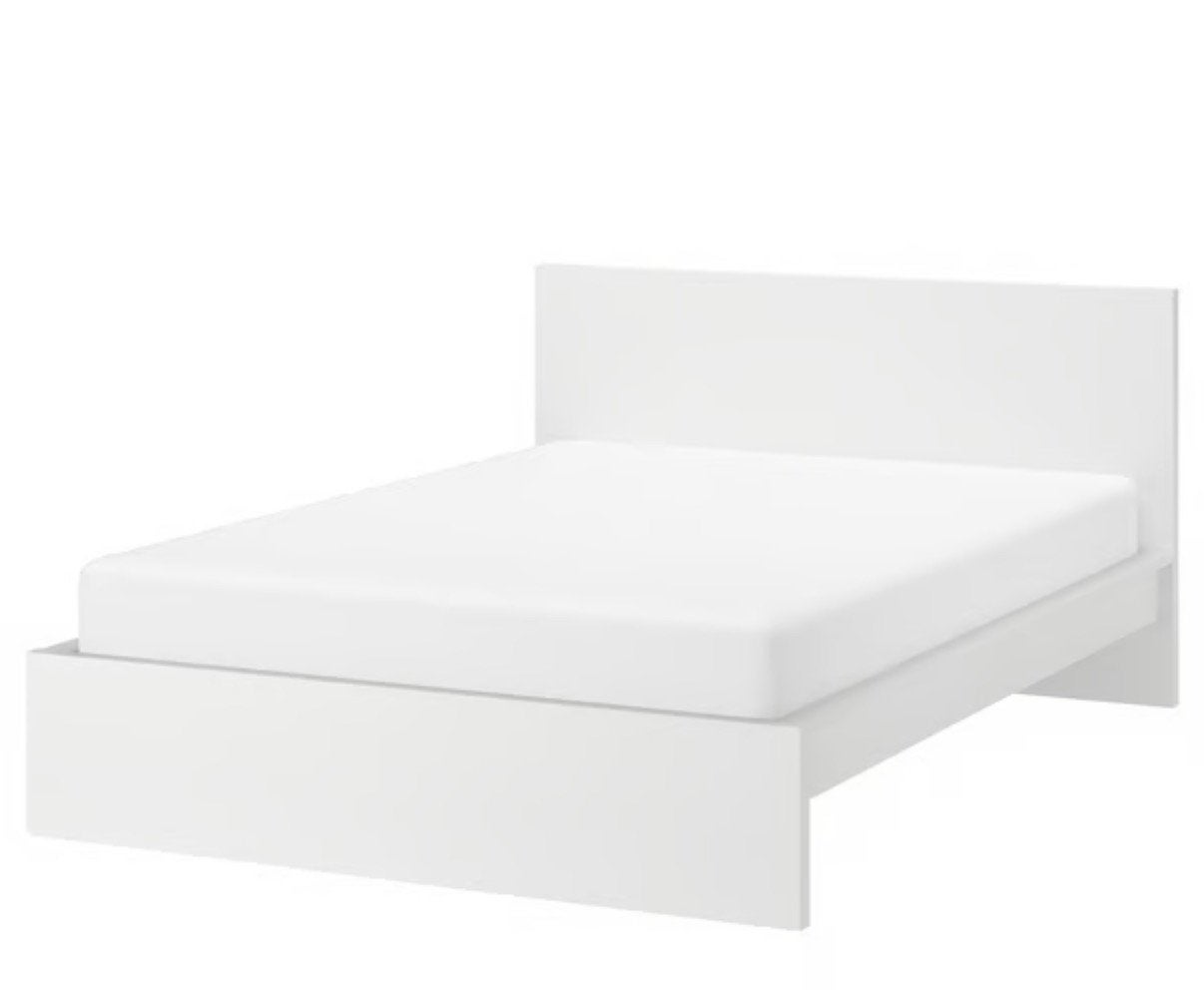 Lit Ikea 160 x 200, Enlèvement, Utilisé, 200 cm, Blanc