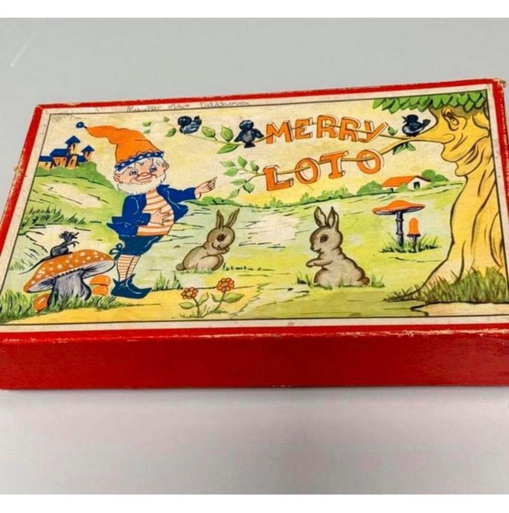 Jeu de bingo vintage antique de 1950, Merry Loto Rare Bingo, Enlèvement ou Envoi