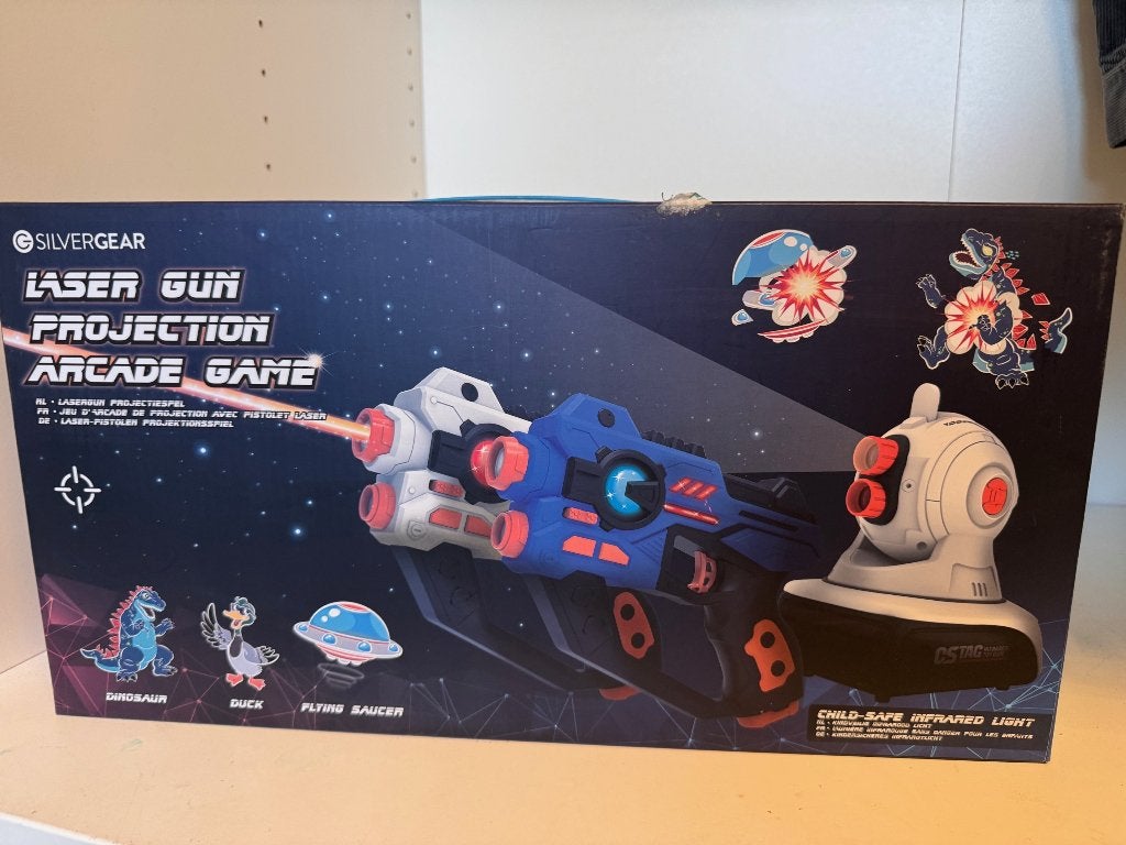 Silvergear Laser Gun Projection Arcade Game, Enlèvement, Comme neuf