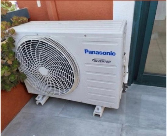 airco binnen / buitenunit, Electroménager, Climatiseurs, Utilisé, Climatisation murale, Télécommande, Enlèvement