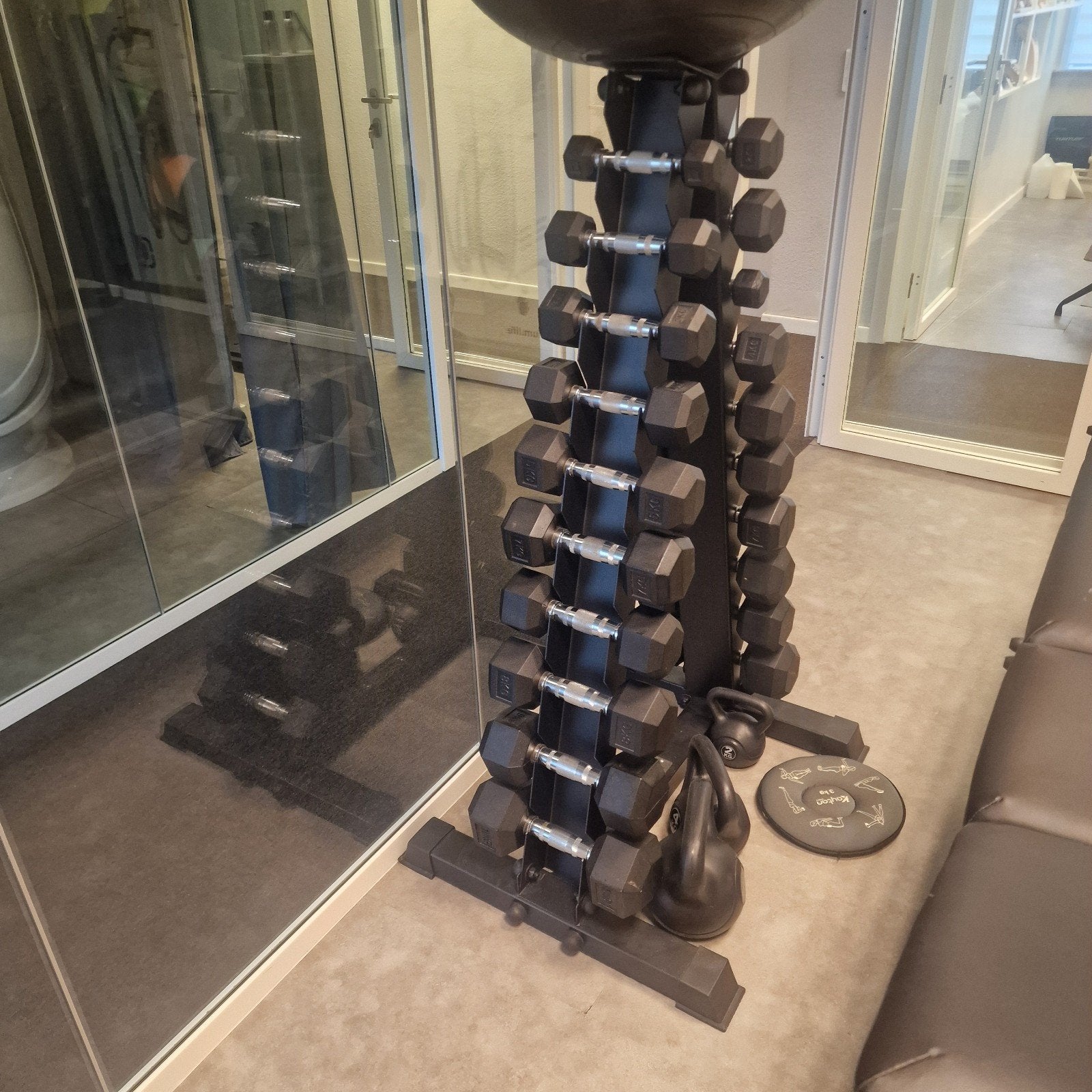 muscle power toren met 10x2 dumbells erbij, Sports & Fitness, Enlèvement, Comme neuf