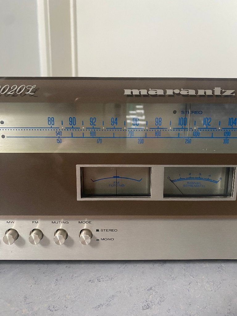 Vintage Marantz Model 2020L Analoge Stereo Tuner (1978), Ophalen of Verzenden, Gebruikt