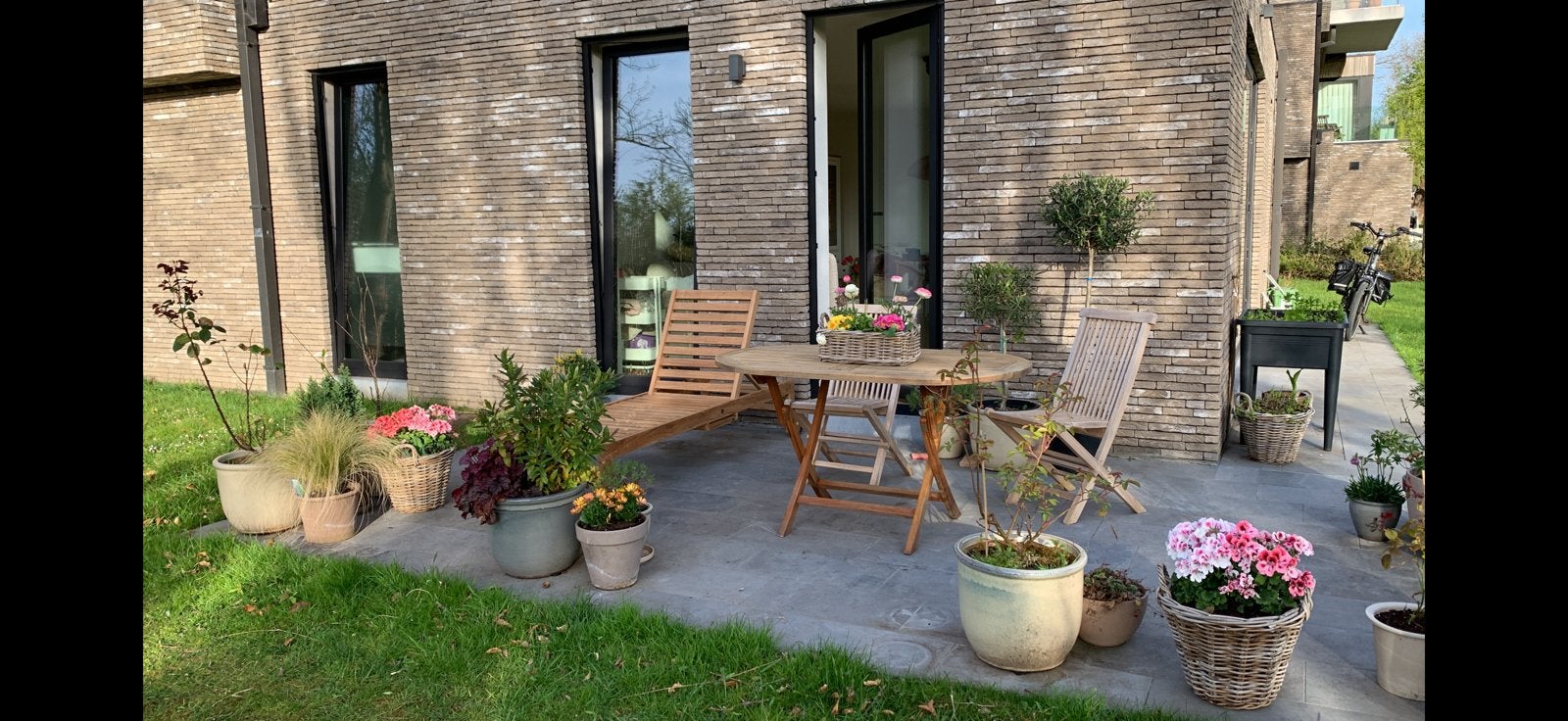 Teakhouten terrasset+cadeau
