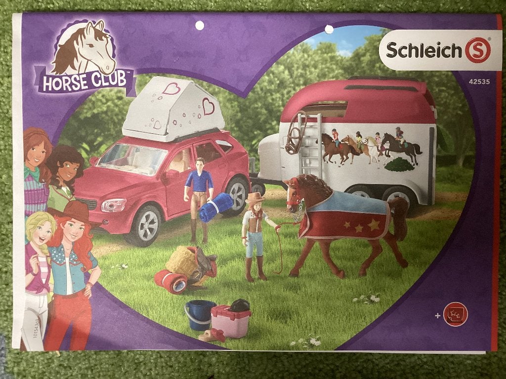 Schleich Horse Club  auto met paardentrailer – zonder paard, Ophalen of Verzenden, Zo goed als nieuw