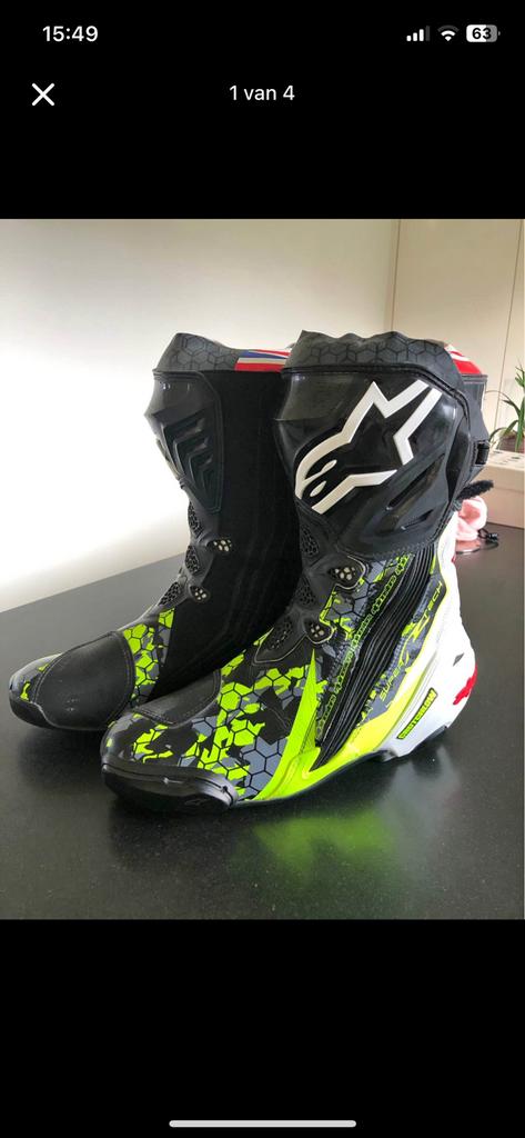 Alpinestars supertech r, Motoren, Kleding | Motorkleding, Laarzen, Heren, Nieuw zonder kaartje, Ophalen