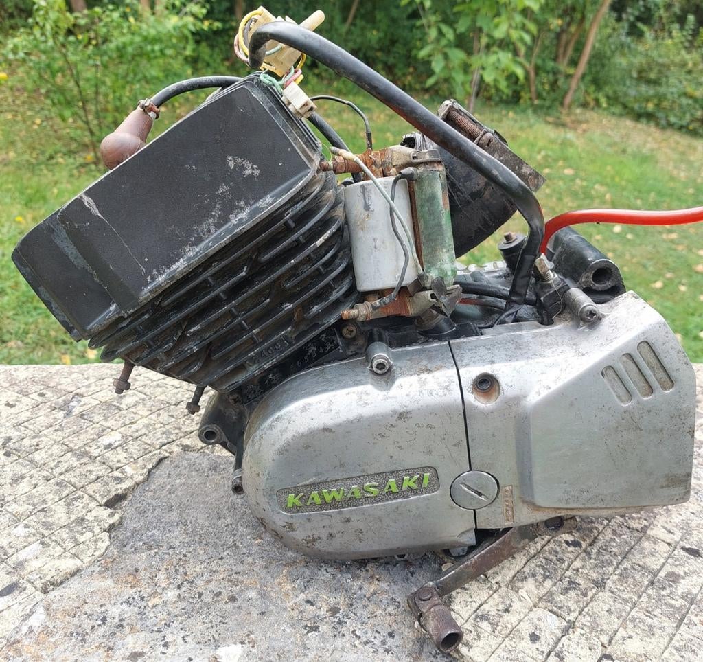 Kawasaki KE 125-motor (1976-1983), Motoren, Ophalen of Verzenden, Gebruikt