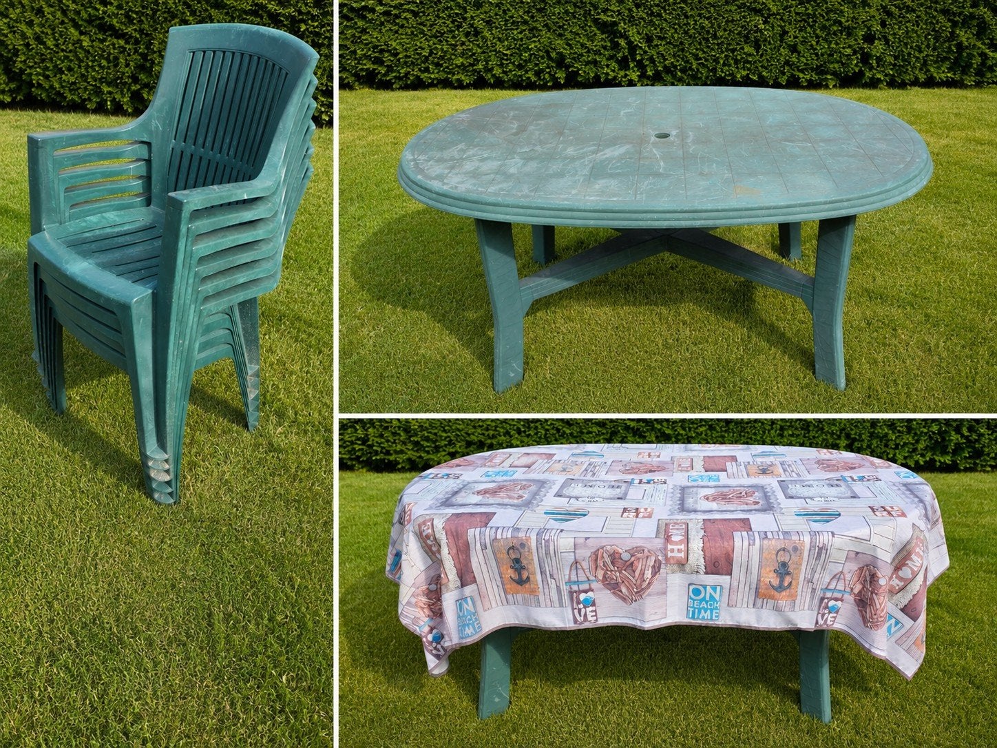 Table et 6 chaises de jardin, Jardin & Terrasse