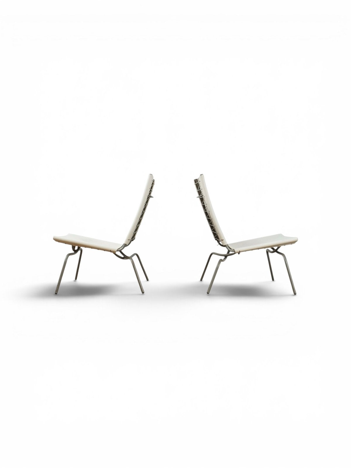 Set Crossed Legged leather lounge chairs Fabiaan van Severen, Enlèvement, Comme neuf